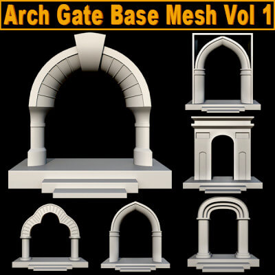 Arch Gate Base Mesh Vol 1