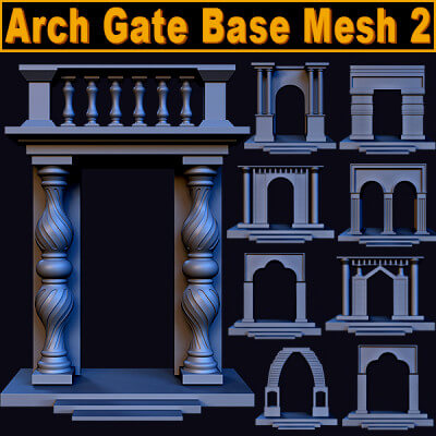 Arch Gate Base Mesh Vol 2