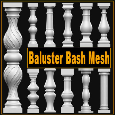 Baluster Base Mesh