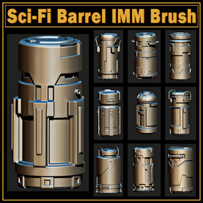 20 Sci-Fi Barrel IMM Brush