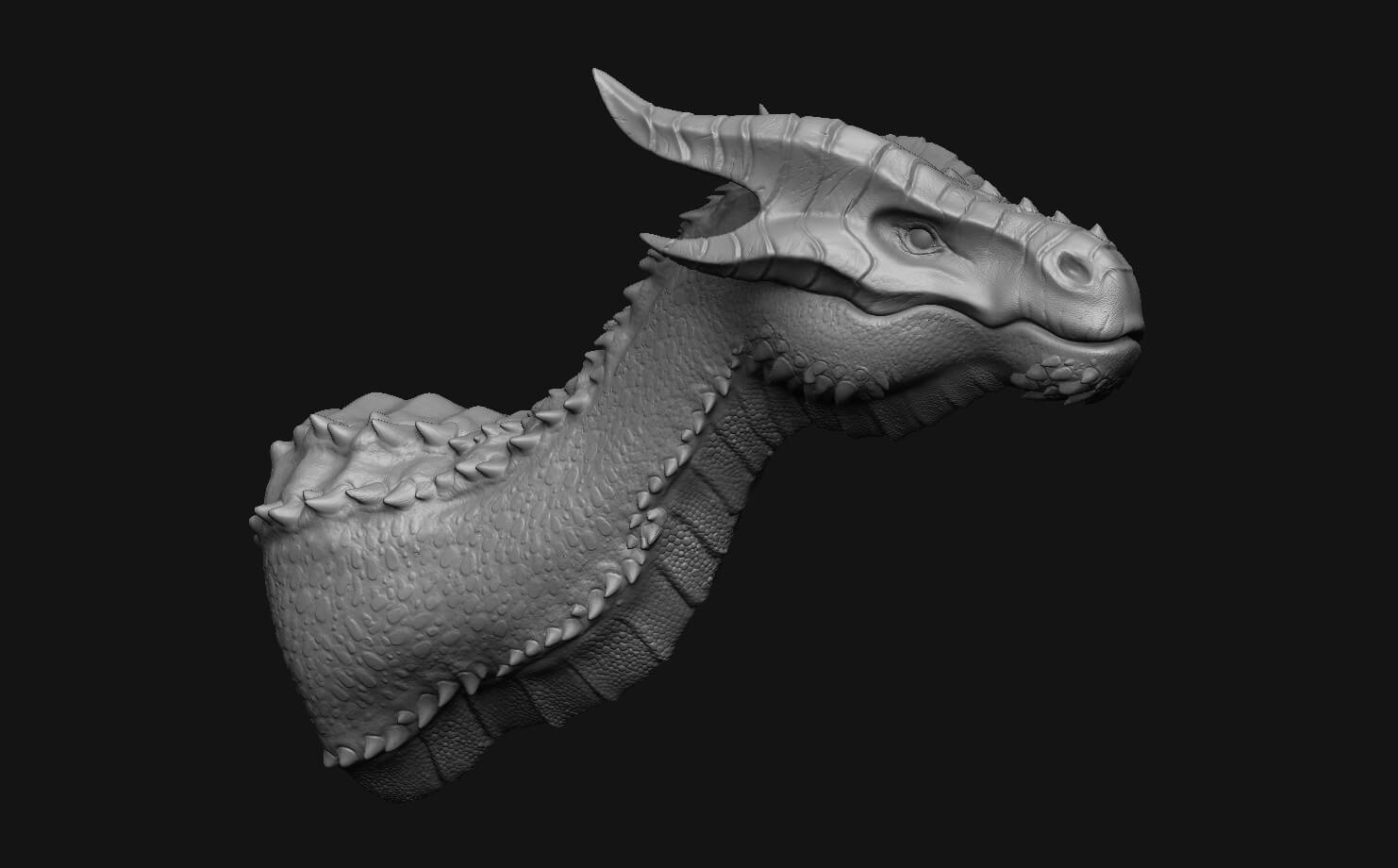 Dragon Head Pack 3D Model by netleon