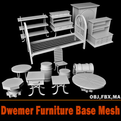 Dwemer Furniture Base Mesh