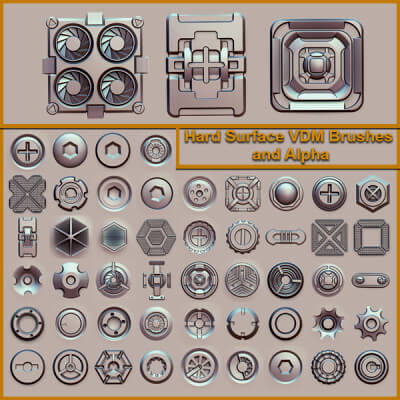 Hard Surface VDM Brushes and Alpha Vol 1