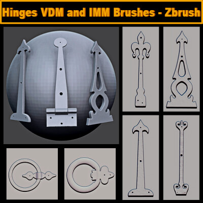Hinges VDM and IMM Brushes - Zbrush