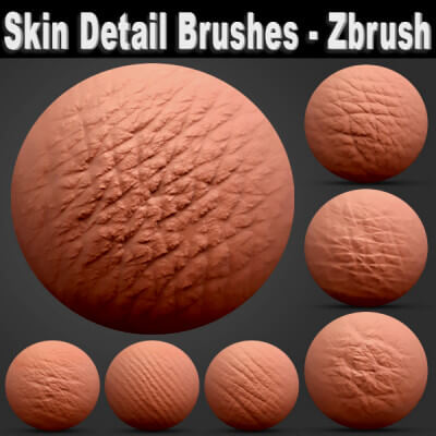 Human Skin Detail Brushes - Zbrush