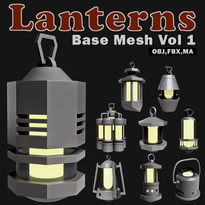 Lanterns Base Mesh Vol 1