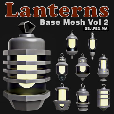 Lanterns Base Mesh Vol 2