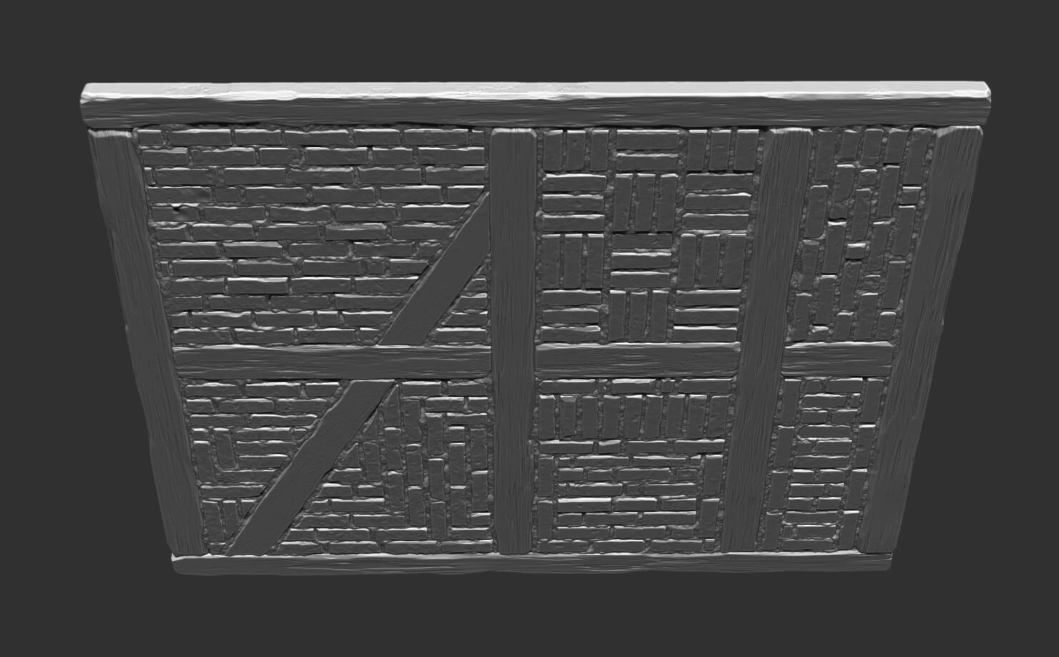 Medieval Wall 6 - 3D Model by netleon