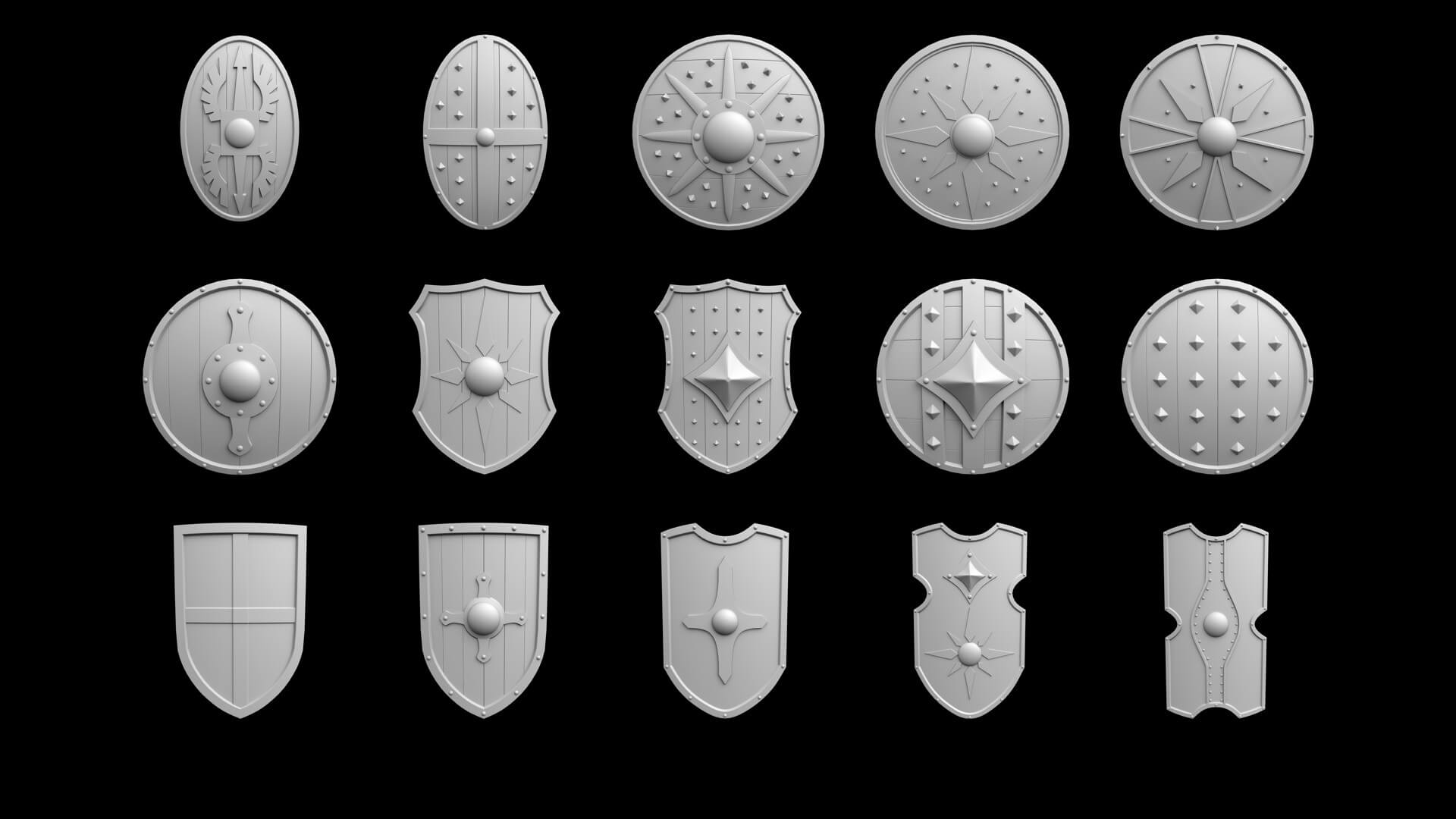 Shild Base Shield Base Mesh Vol 3 - 3D Model by netleon