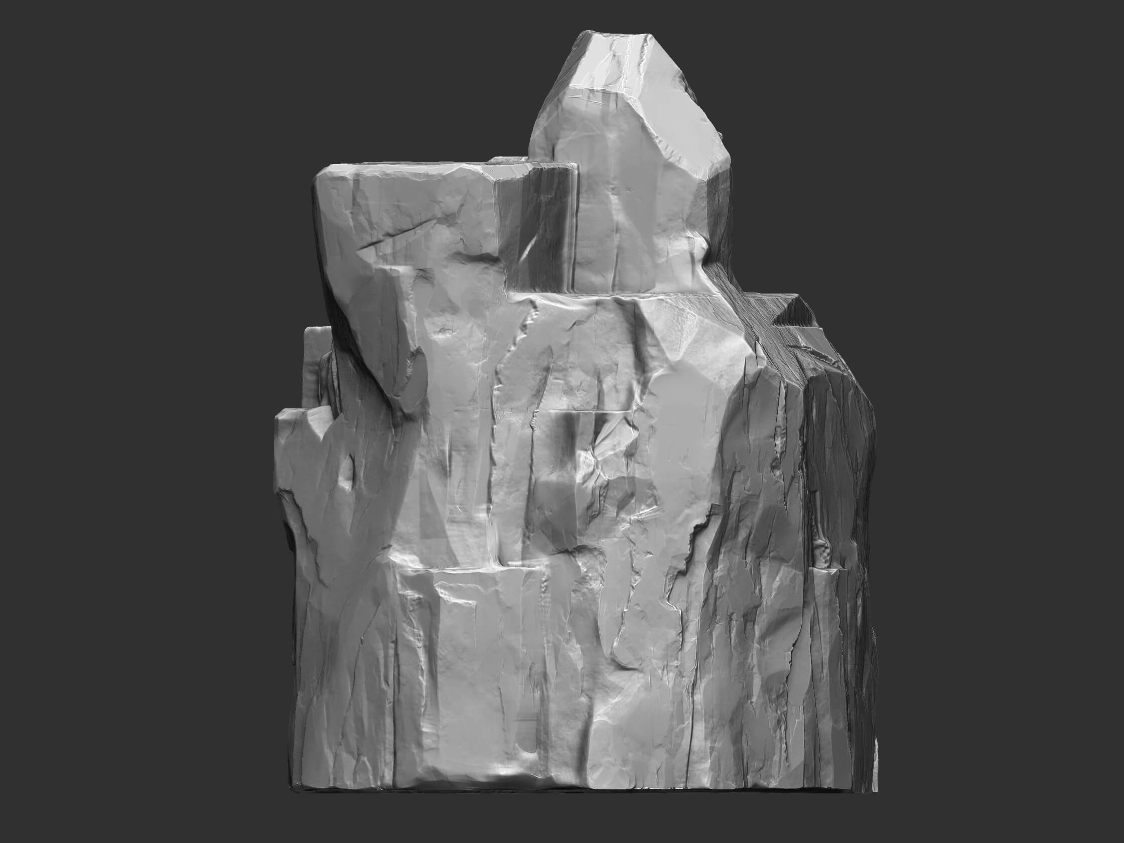Stone Cliff 3D Model by netleon