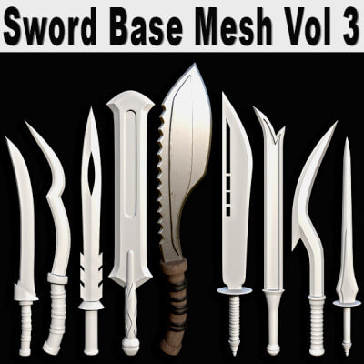 Sword Base Mesh Vol 3