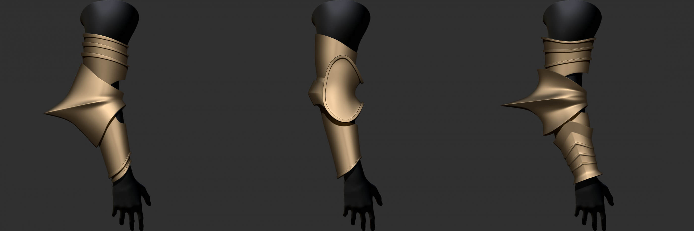 Vambrace Collection Vol 1 - 3D Model by netleon