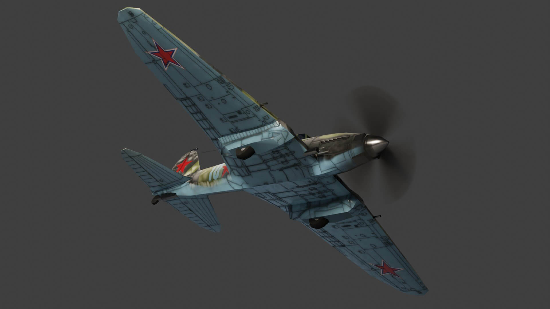 IL-2 Sturmovik WW2 Attack Plane 3D Model by NETRUNNER_pl