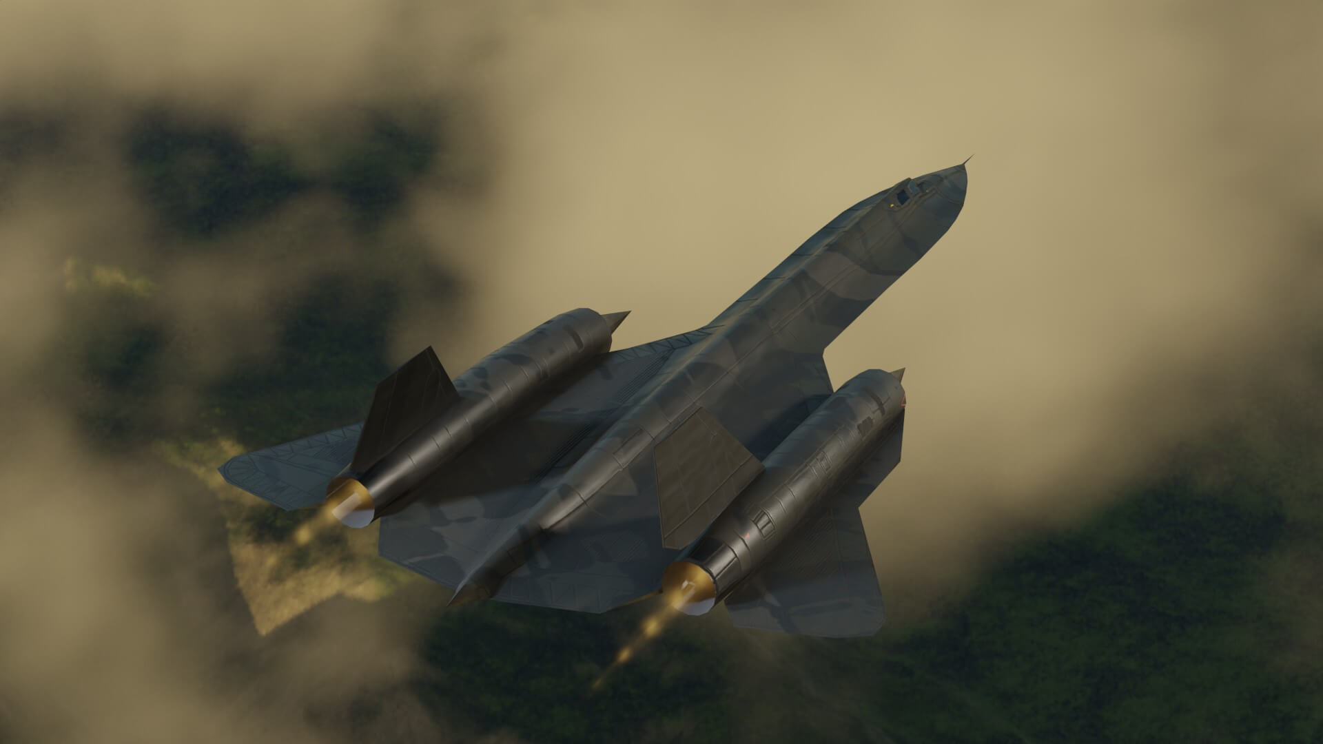 Lockheed SR-71 Blackbird Military Jet 3D Model by NETRUNNER_pl