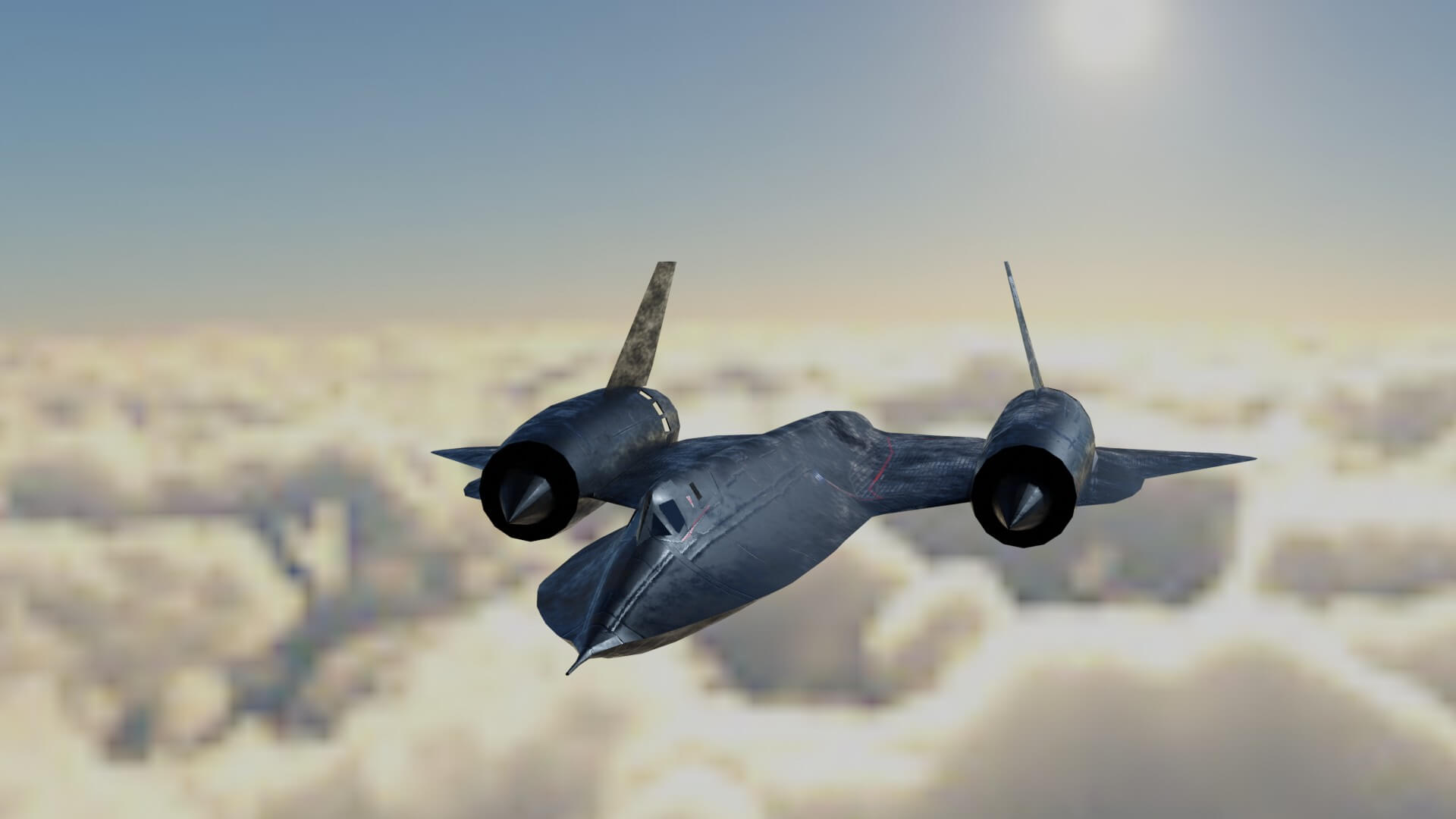 Lockheed SR-71 Blackbird Military Jet 3D Model by NETRUNNER_pl