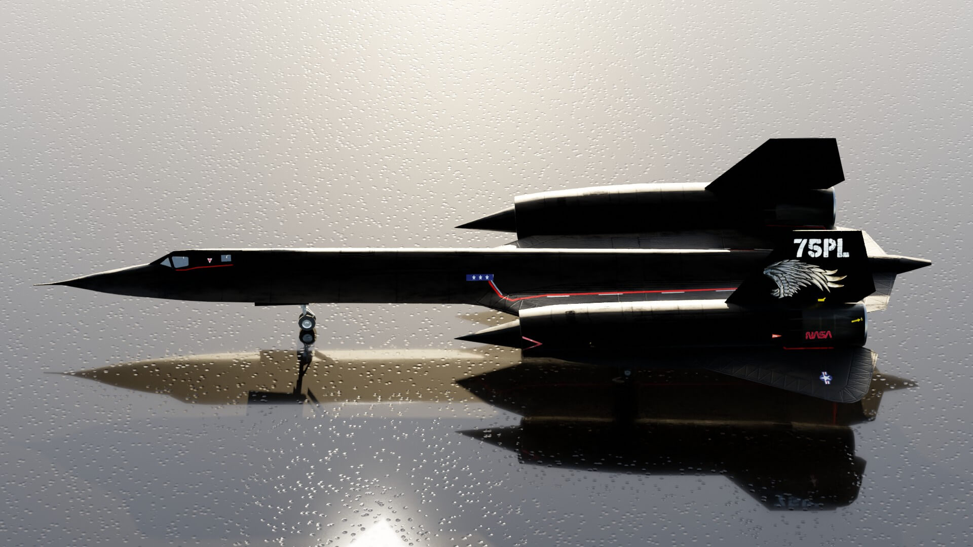 Lockheed SR-71 Blackbird Military Jet 3D Model by NETRUNNER_pl