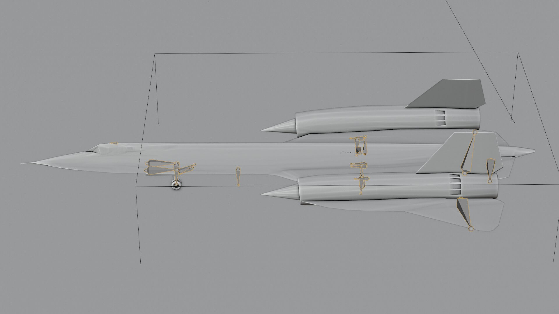 Lockheed SR-71 Blackbird Military Jet 3D Model by NETRUNNER_pl