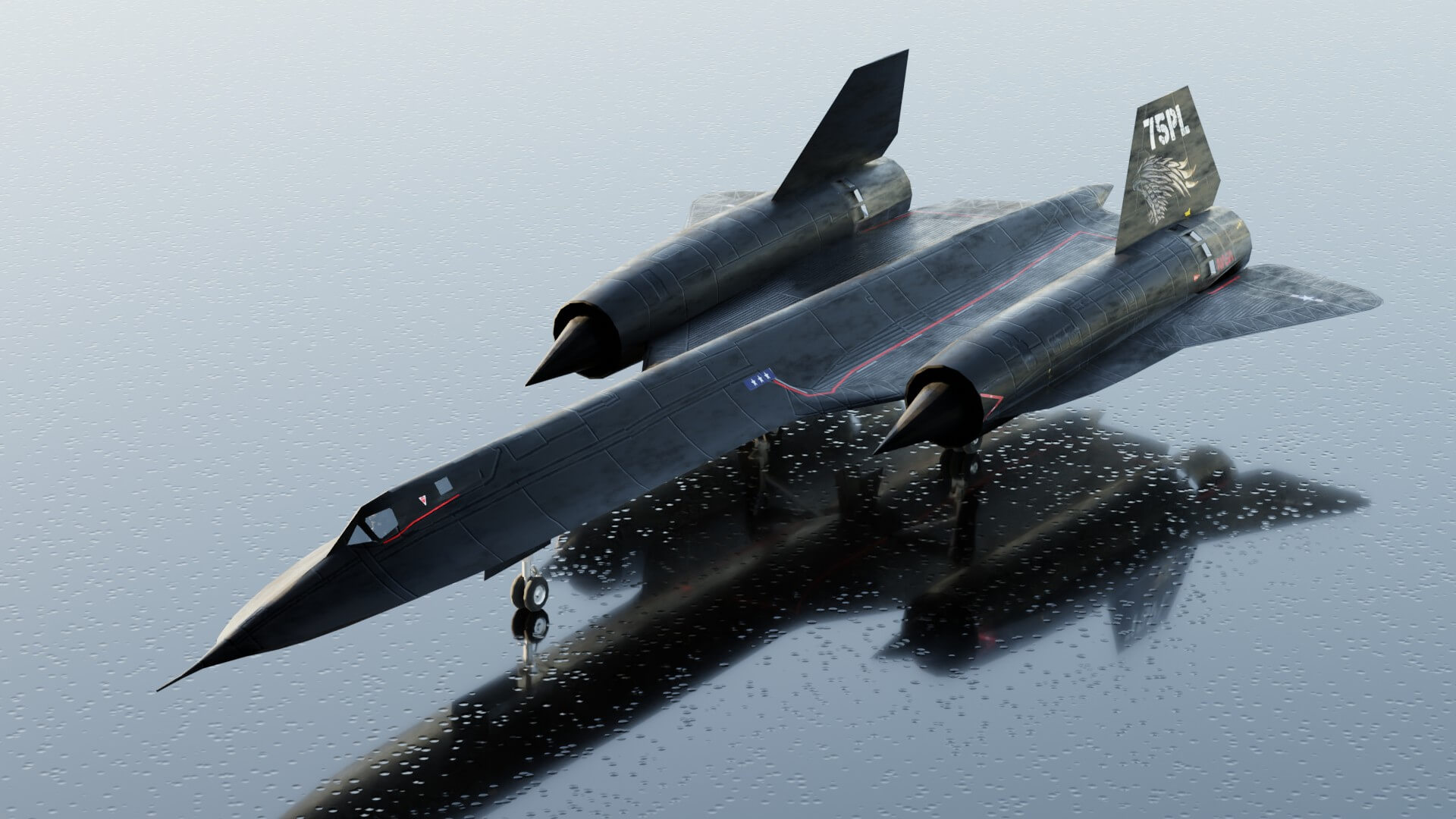 Lockheed SR-71 Blackbird Military Jet 3D Model by NETRUNNER_pl