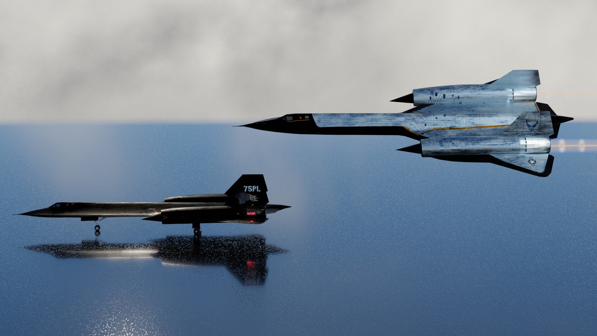 Lockheed SR-71 Blackbird Military Jet 3D Model by NETRUNNER_pl