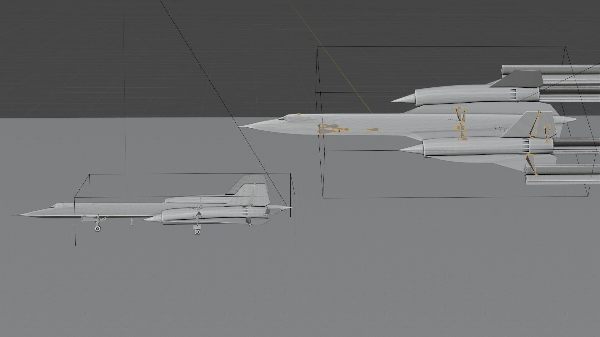 Lockheed SR-71 Blackbird Military Jet 3D Model by NETRUNNER_pl