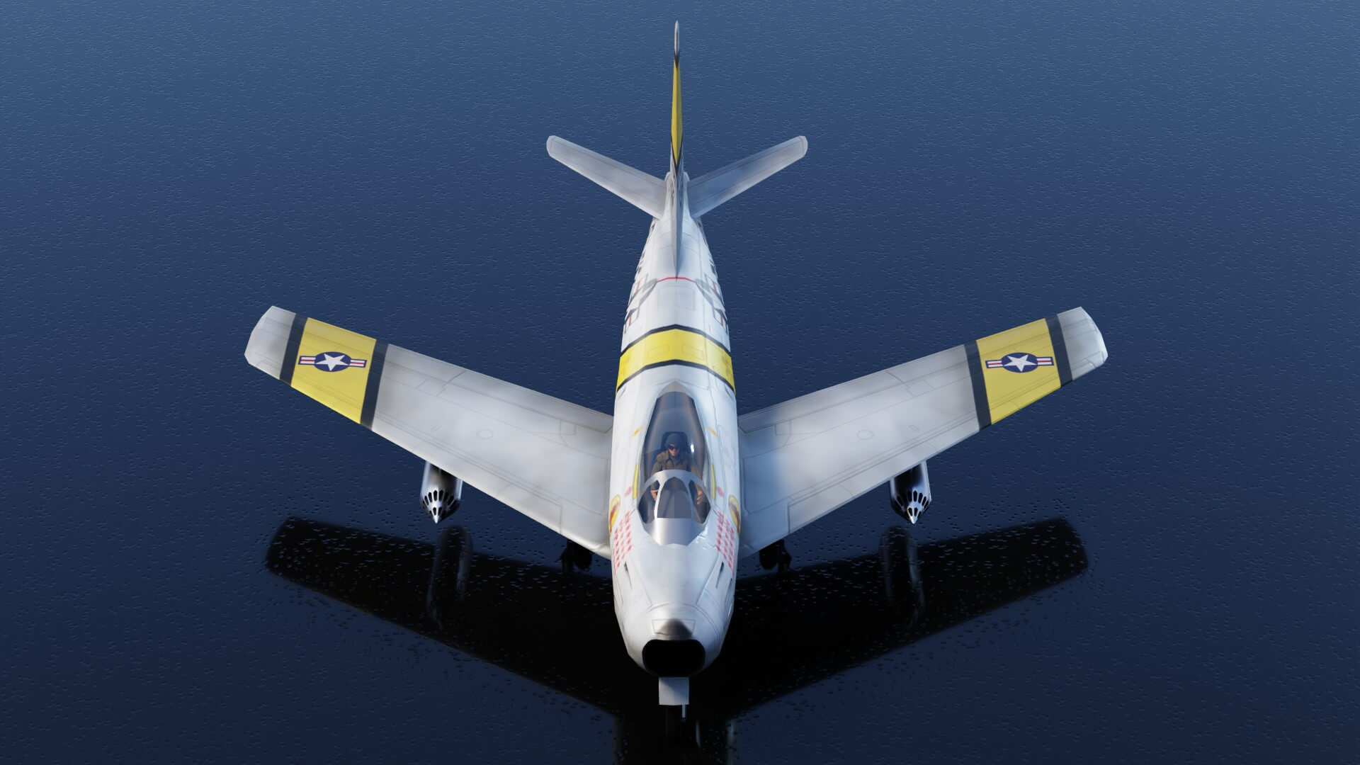 North American F-86 Sabre - 3D Model by NETRUNNER_pl
