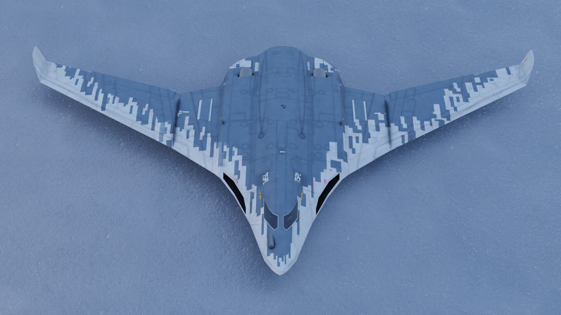Tupolev PAK DA Envoy - 3D Model by NETRUNNER_pl