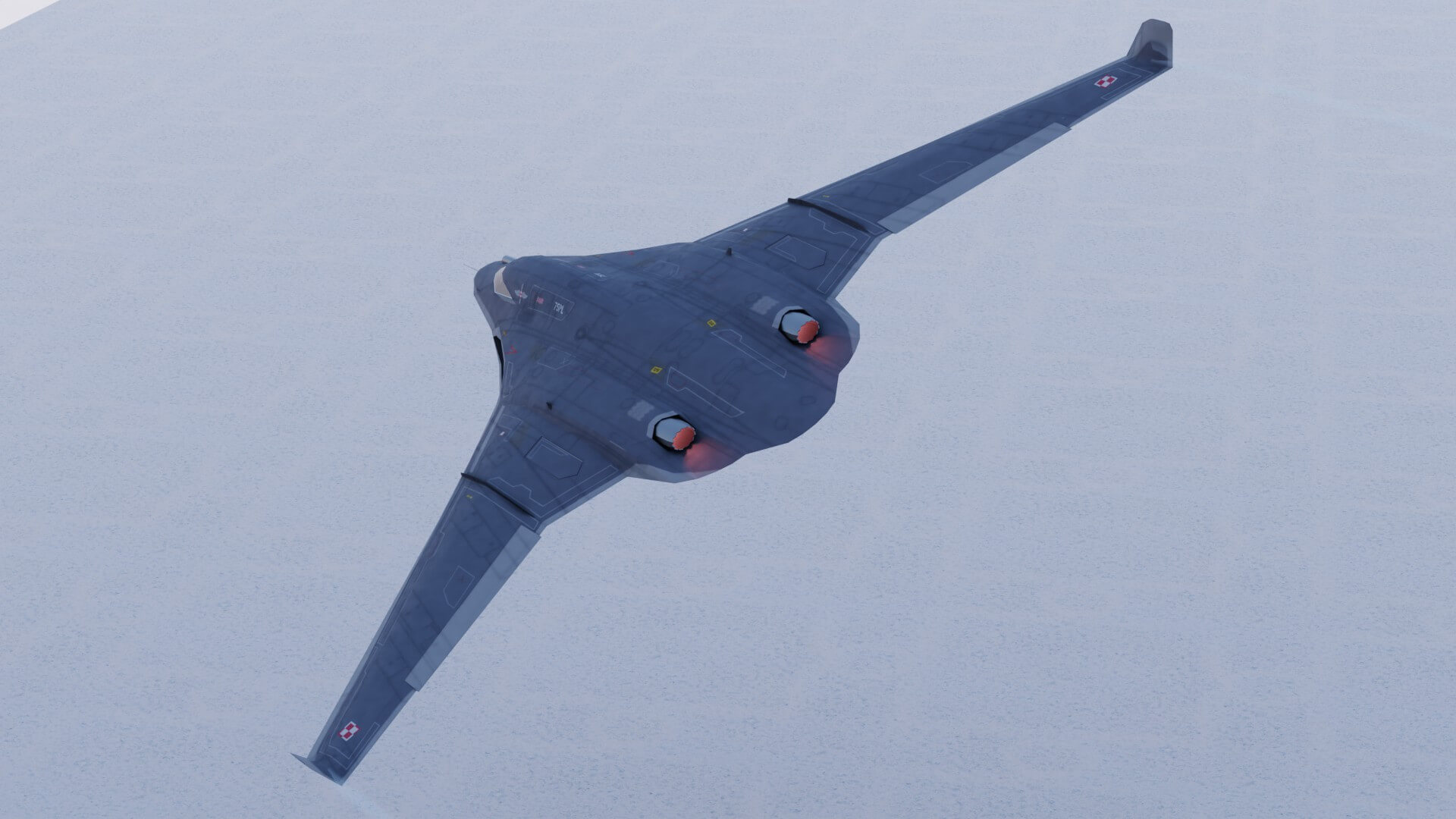 Tupolev PAK DA Envoy - 3D Model by NETRUNNER_pl