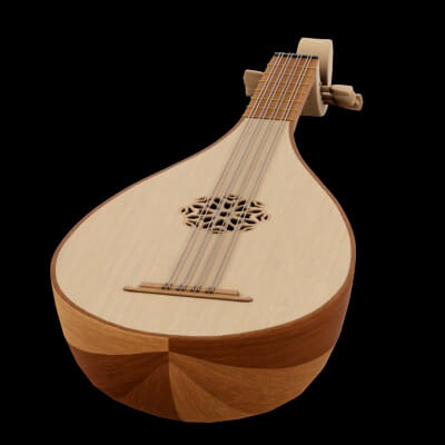 Gittern Instrument - 3D Model by Neuroforge3D
