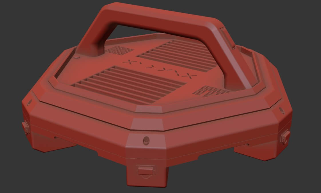 Sci-Fi Battery Pack 3D Model by nfanin