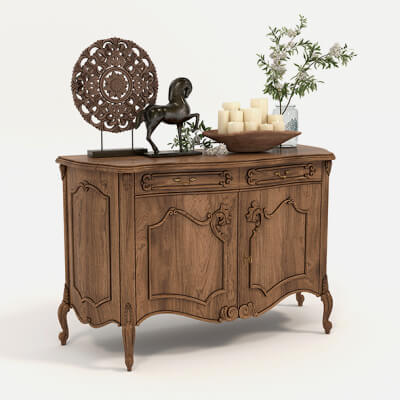 Classic Cabinet and Decoration Set 2