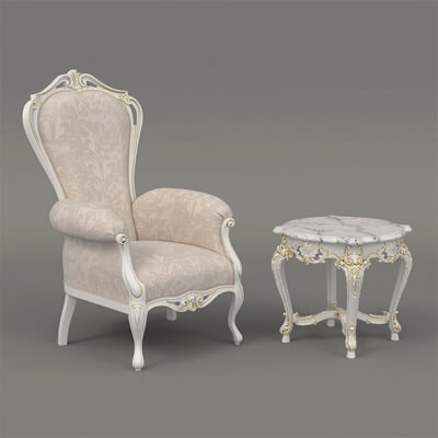 Classic Coffee Table and Armchairs 19