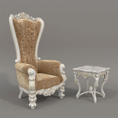 Classic Coffee Table and Armchairs 20