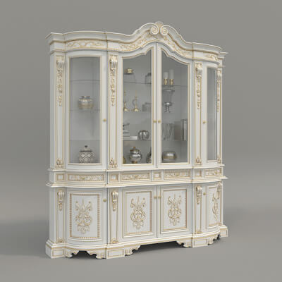Classic Display Cabinet and Decoration 12