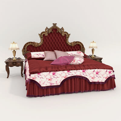 Classic European Style Bed Set 54