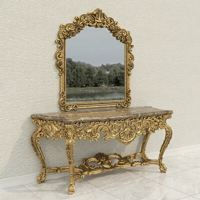 Classic European Style Console Table 12