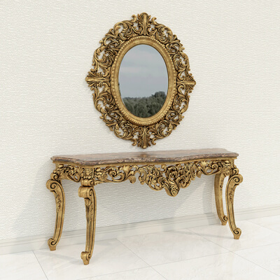 Classic European Style Console Table 14