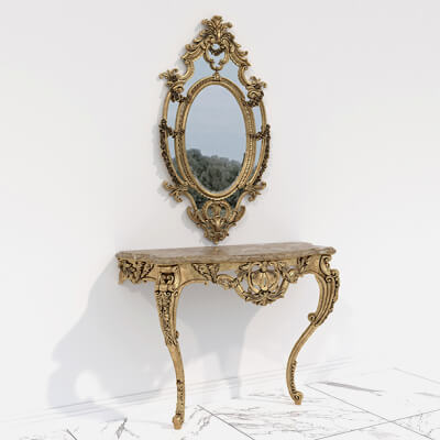 Classic European Style Console Table 18
