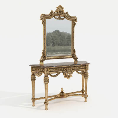 Classic European Style Console Table 22