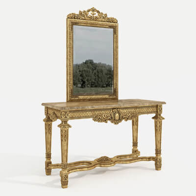 Classic European Style Console Table 8