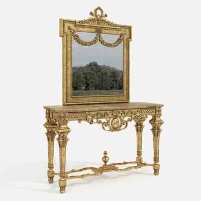 Classic European Style Console Table 9