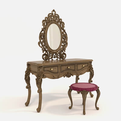 Classic European Style Dressing Table 22