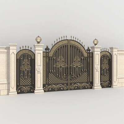 Classic European Style Mansion Gate 5