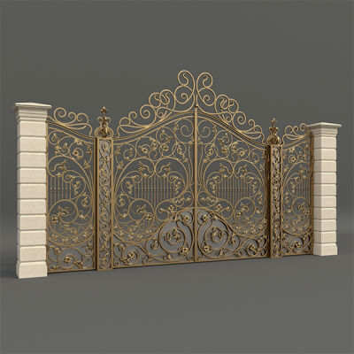 Classic European Style Mansion Gate 7