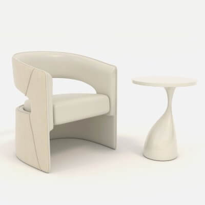 Contemporary Chair and Coffee Table 3