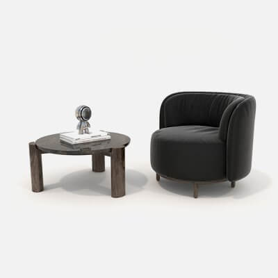 Contemporary Coffee Table and Armchair 14