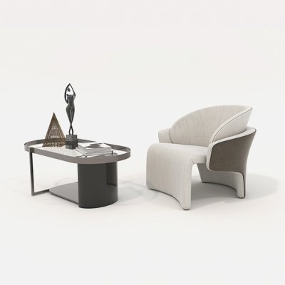 Contemporary Coffee Table and Armchair 15
