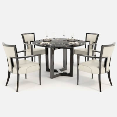 Contemporary Design Table and Chair Set 12