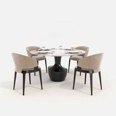 Contemporary Design Table and Chair Set 17