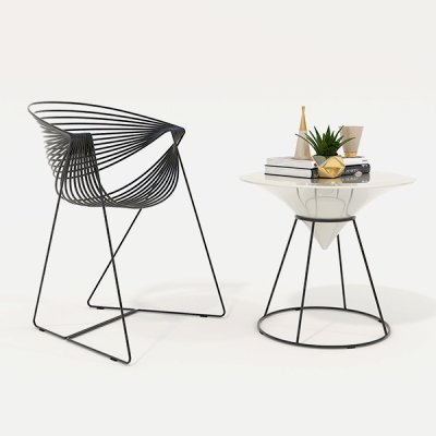 Contemporary Design Table and Chair Set 19