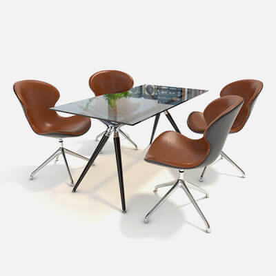 Contemporary Design Table and Chairs 2